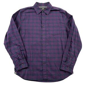 Grayers Clothiers Button Down Shirt Mens Medium Navy Purple